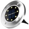 Entac Kerti Szolár Lámpa 100mm Műanyag 8 LED taposólámpa 4db/doboz