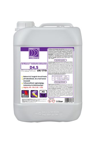 Brilliance® Felületfertőtlenítő D4,5 - 5 liter