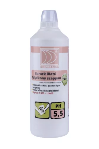 Brilliance® folyékony szappan 1L (6db/karton) barack illatú