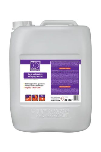 Brilliance® Gépi padozat- és szőnyegtisztító 20 liter