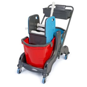   Herkules Takarító kocsi műanyag, 2x25l-es a vödör 1db/karton