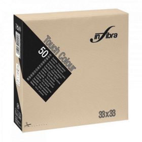 Infibra Szalvéta 33x33cm Greige 2 réteg 50 lap/csomag