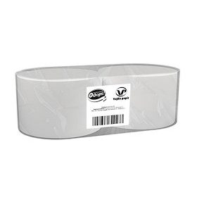   Ooops! ipari papír 2 rétegű, fehér, 240m/tek, 800lap/tekercs, 2tekercs/karton, 45 karton/raklap