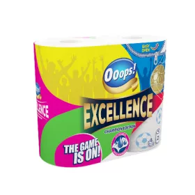   Ooops! Excellence Champion edition papírtörlő, 75m/tek, 3r., 2 tek/csg, 6csg/karton, 32karton/raklap (FIFA 2026 limitált)
