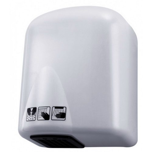 Kézszárító, ABS műanyag, fehér, 1650W - KW1009W