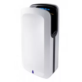 Kézszárító, légpengés, kézbedugós, ABS fehér, fekete belsővel, 1850W - KW1091