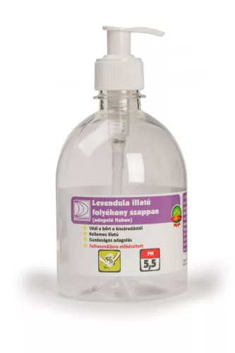 Brilliance Levendula illatú folyékony szappan adagoló flakon 500ml (üres)