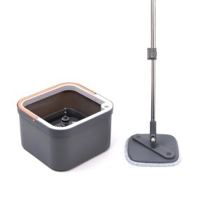   Spin Mop forgófejes felmosószett lapos moppal (vödör+nyél+facsaró+2 mop)