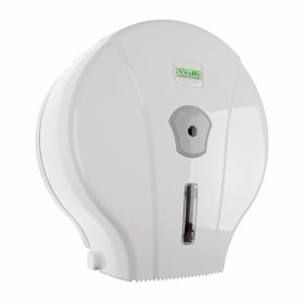 Vialli mini toalettpapír adagoló ABS műanyag, fehér - MJ1