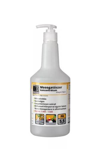 Mosogatószer koncentrátum higítós flakon pumpával 750ml (üres)
