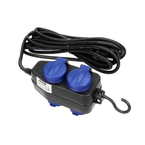 Orno hosszabbító kábel, 4-es elosztóval schuko 16 A 250 V ~ 3500 W IP44, 5m