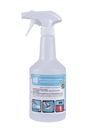 Brilliance® ÖKO vízkőoldó és tisztítószer szuperkoncentrátum hígító flakon szórófejjel 750ml (üres)
