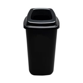   Plafor Sort szelektív hulladékgyűjtő, szemetes 28L fekete/fekete