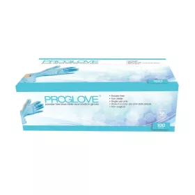   Proglove Nitril vizsgáló kesztyű, púdermentes, kék "M" 100 db/doboz