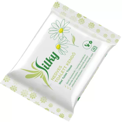 Nedves tisztító és toalettkendő aloe vera kivonattal Silky 36 darabos, wc-be dobható
