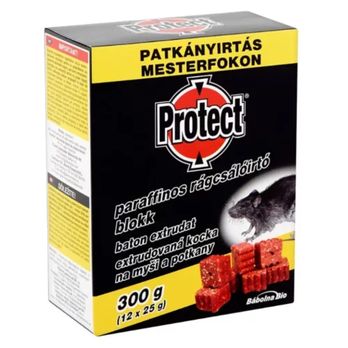 Protect paraffinos rágcsálóirtó blokk 300g (12x25g)