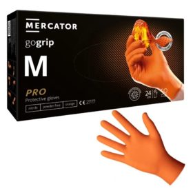 MERCATOR GoGrip Orange Gumikesztyű M-es 50 db/csomag