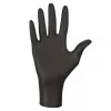 MERCATOR gumikesztyű Nitrylex black nitril púdermentes fekete vizsgálókesztyű "L" (100db/doboz, 10doboz/karton)