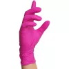 MERCATOR gumikesztyű Nitrylex magenta, nitril púdermentes magenta (intenzív pink) színű vizsgálókesztyű "L" (100db/doboz, 10doboz/karton)