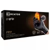 MERCATOR gumikesztyű gogrip (black)nitril védőkesztyű fekete púdermentes, gyémánt textúrált "XL" (50db/doboz, 10doboz/karton)