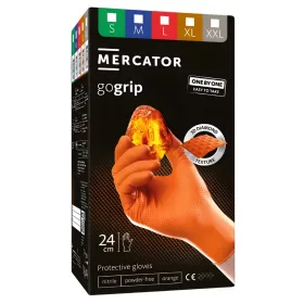   MERCATOR gumikesztyű GOGRIP ORANGE ONE BY ONE a'100 "M" (100db/doboz, 10doboz/karton)