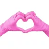 SETINO gumikesztyű Nitril - 3.5g  Pink "L" (100db/doboz, 10doboz/karton)