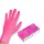 SETINO gumikesztyű Nitril - 3.5g  Pink "M" (100db/doboz, 10doboz/karton)