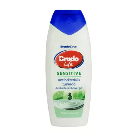  BradoLife Antibakteriális tusfürdő 400ml (12db/karton) sensitive, zöld tea