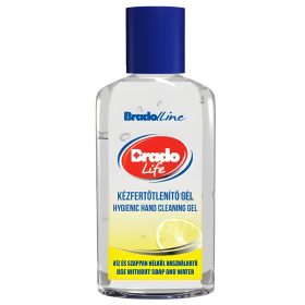 Bradolife kézfertőtlenítő gél 50ml (12db/karton) citrom