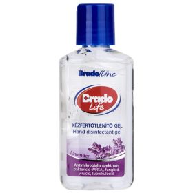   Bradolife kézfertőtlenítő gél 50ml (12db/karton) levendula