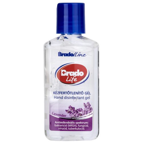 Bradolife kézfertőtlenítő gél 50ml (12db/karton) levendula