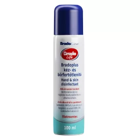   Bradolife/bradoplus kéz- és bőrfertőtlenítő 100ml ALU pumpás (10db/karton)