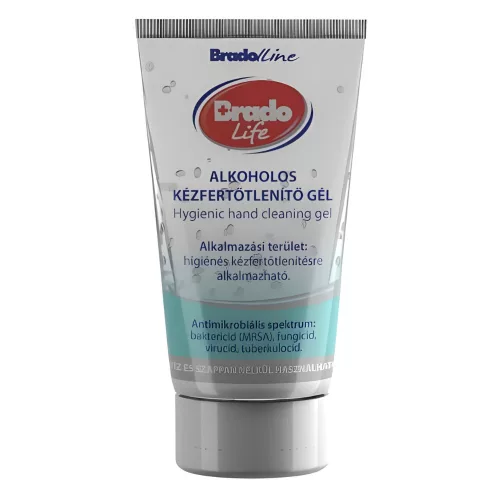 Bradolife kézfertőtlenítő gél 50ml tubusos (50db/karton)