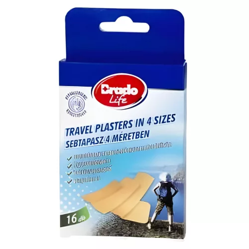 Bradolife sebtapasz 16db/csg (10db/karton) travel 4 féle méretben