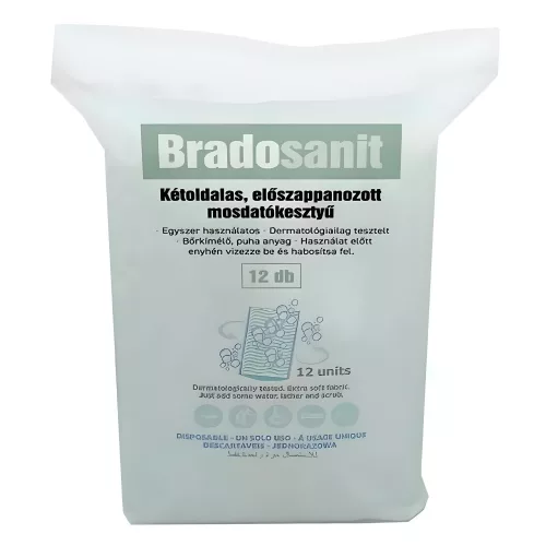 Bradosanit mosdatókesztyű 12db/csg (25db/karton)