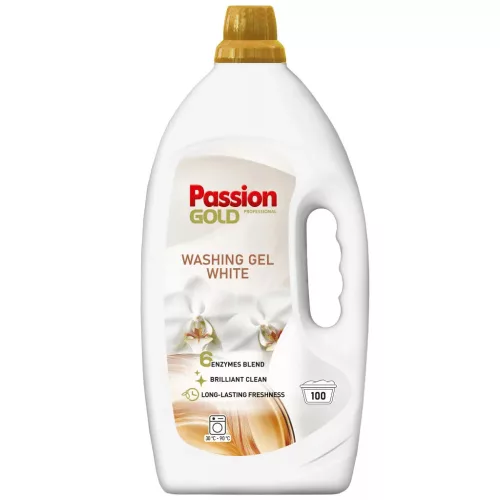 Passion Gold  mosógél fehér ruhákhoz ARGÁN OLAJJAL 4L / 100 mosás (3db/karton)