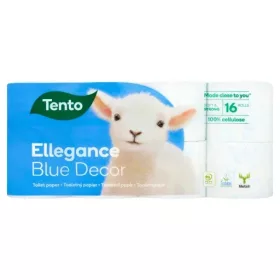   Tento Ellegance Blue Decor 3 rétegű, 150lap/tek, 16tek/csg, 3csg/karton