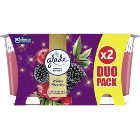 Glade illatgyertya DUO PACK - Winter Berries 224g
