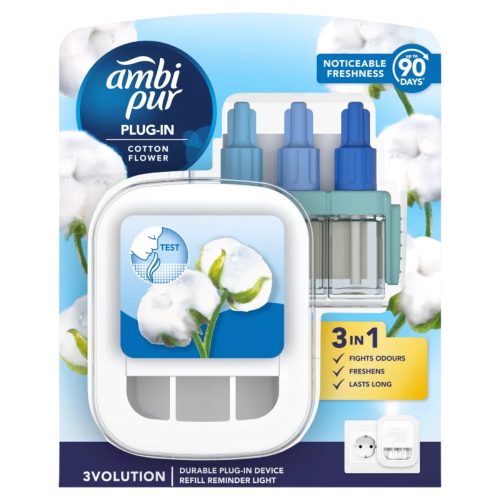 Ambi Pur 3volution készülék + utántöltő Cotton Flower 20ml
