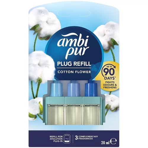 Ambi Pur 3volution utántöltő 20ml Cotton Flower (9db/karton)