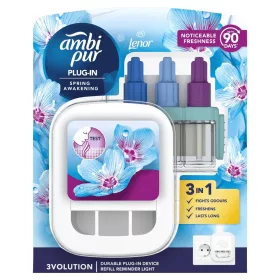   Ambi Pur 3volution készülék + utántöltő Lenor Spring 20ml