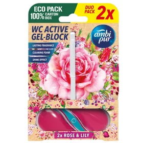   Ambi Pur aktív WC illatosító 2x45g (5db/karton) rose & lily