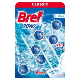   Bref wc tisztító golyós Mega Pack (3DB-OS, 9csg/karton) power aktiv 3X50g OCEAN