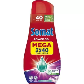   Somat All in 1 Power Gel Hygienic Freshness gépi mosogatószer gél 80 mosogatás 2 x 720 ml