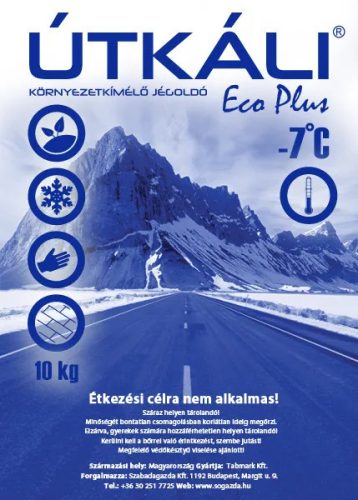 Útkáli Eco Plus jég és síkosságmentesítő zeolitos -7°C-ig 10kg (90csg/raklap)